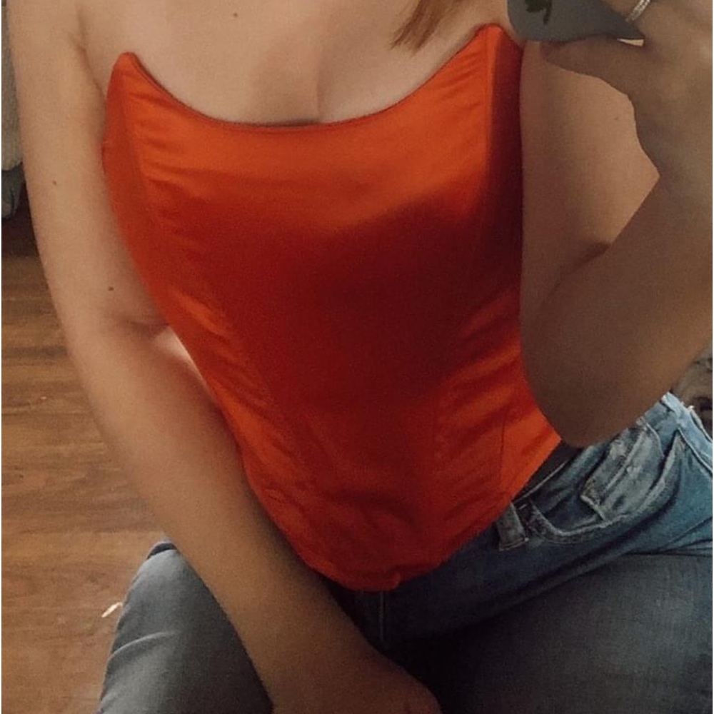 Satin crop top